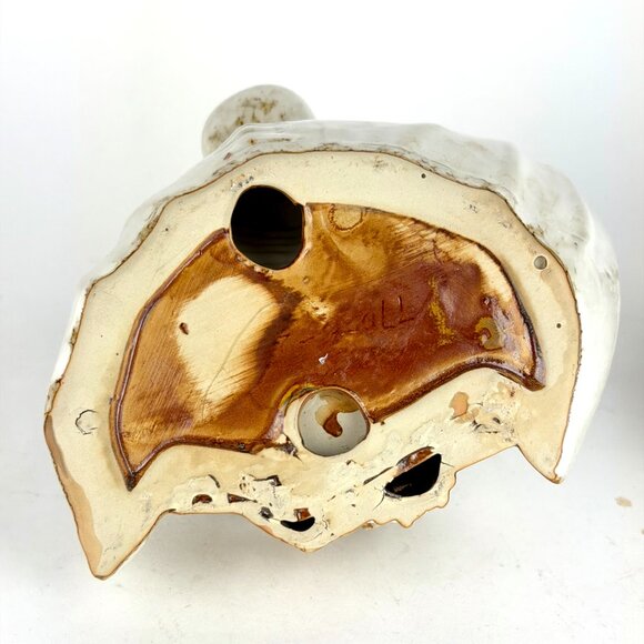 Vintage 1980 Ceramic Skeleton Haunted House Tea Light Candle Holders and candle - Picture 9 of 12